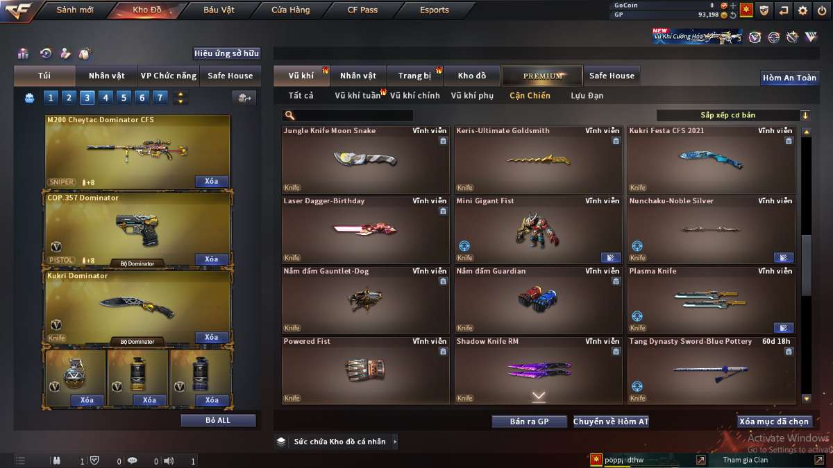 shop acc cf uy tin gia re